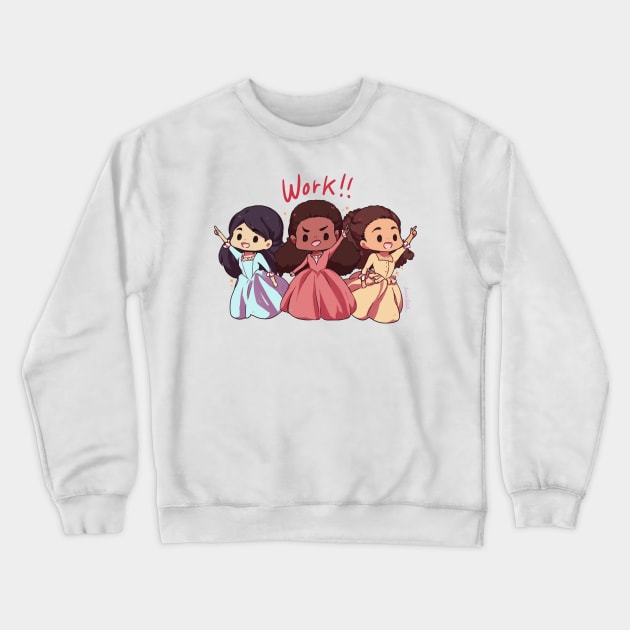 The Schuyler Sisters Crewneck Sweatshirt by beailish